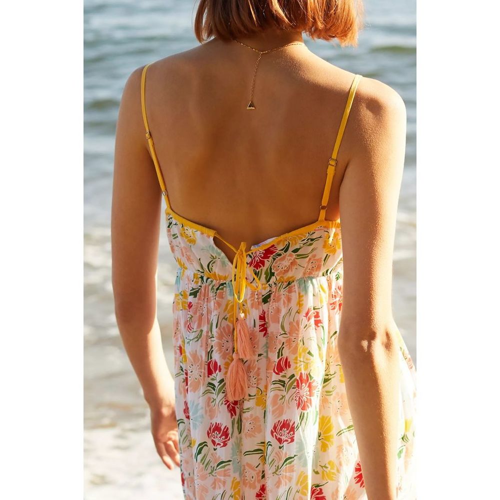 New Anthropologie x Ro's Garden Florida Maxi Dress sz M - Picture 4 of 9